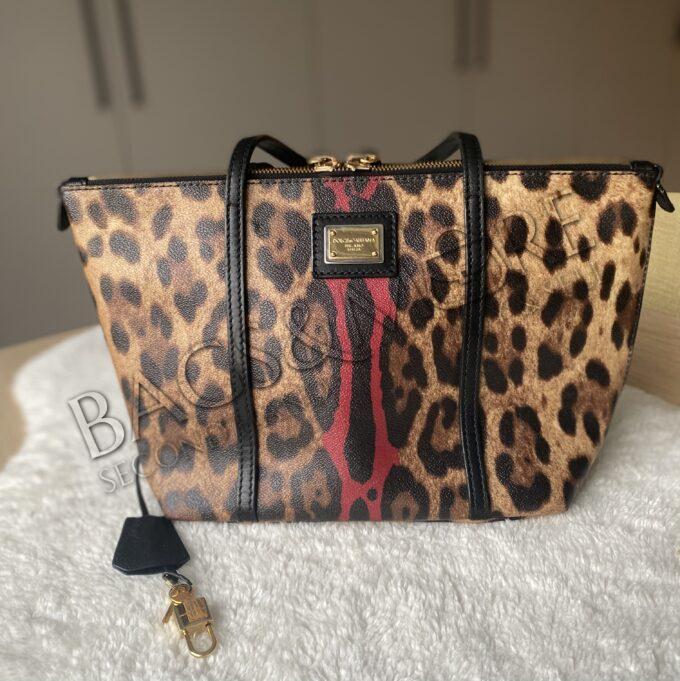Dolce&Gabbana Cabas Leopard brown