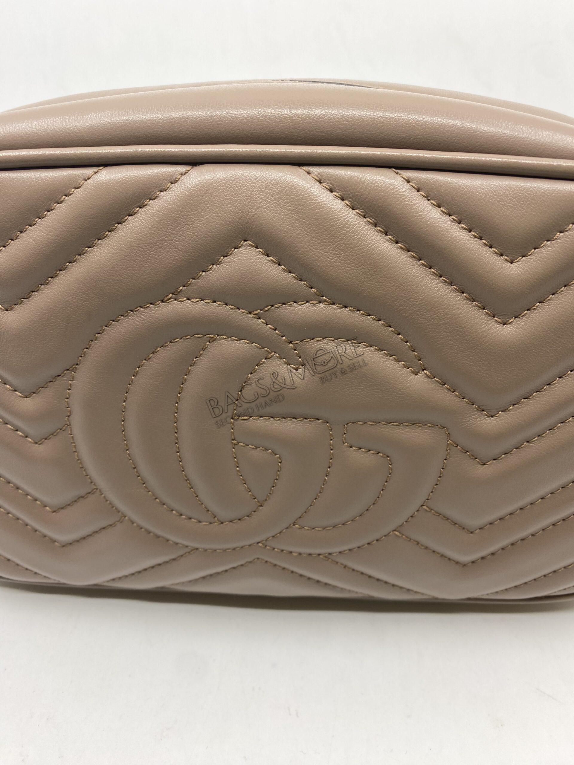 Gucci Marmont Camera Bag colour taupe with Golden hardware New Condition Market price 1499 euro