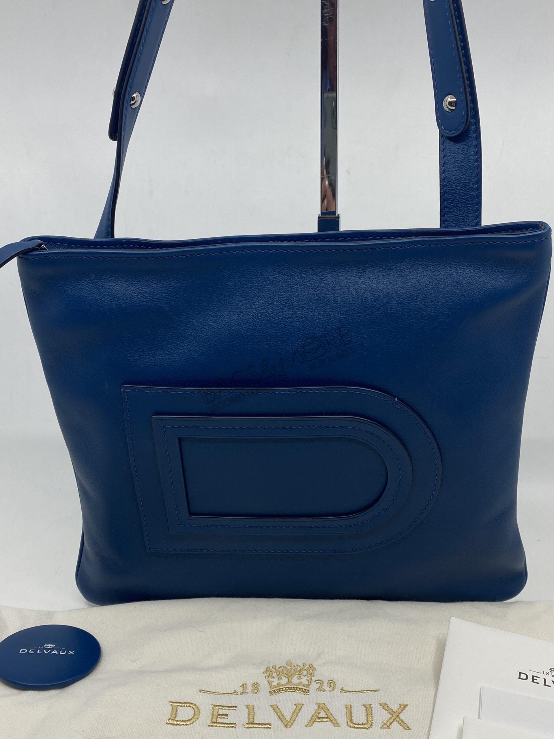Delvaux Louise Baudrier PM Shoulder Bag - Blue Crossbody Bags