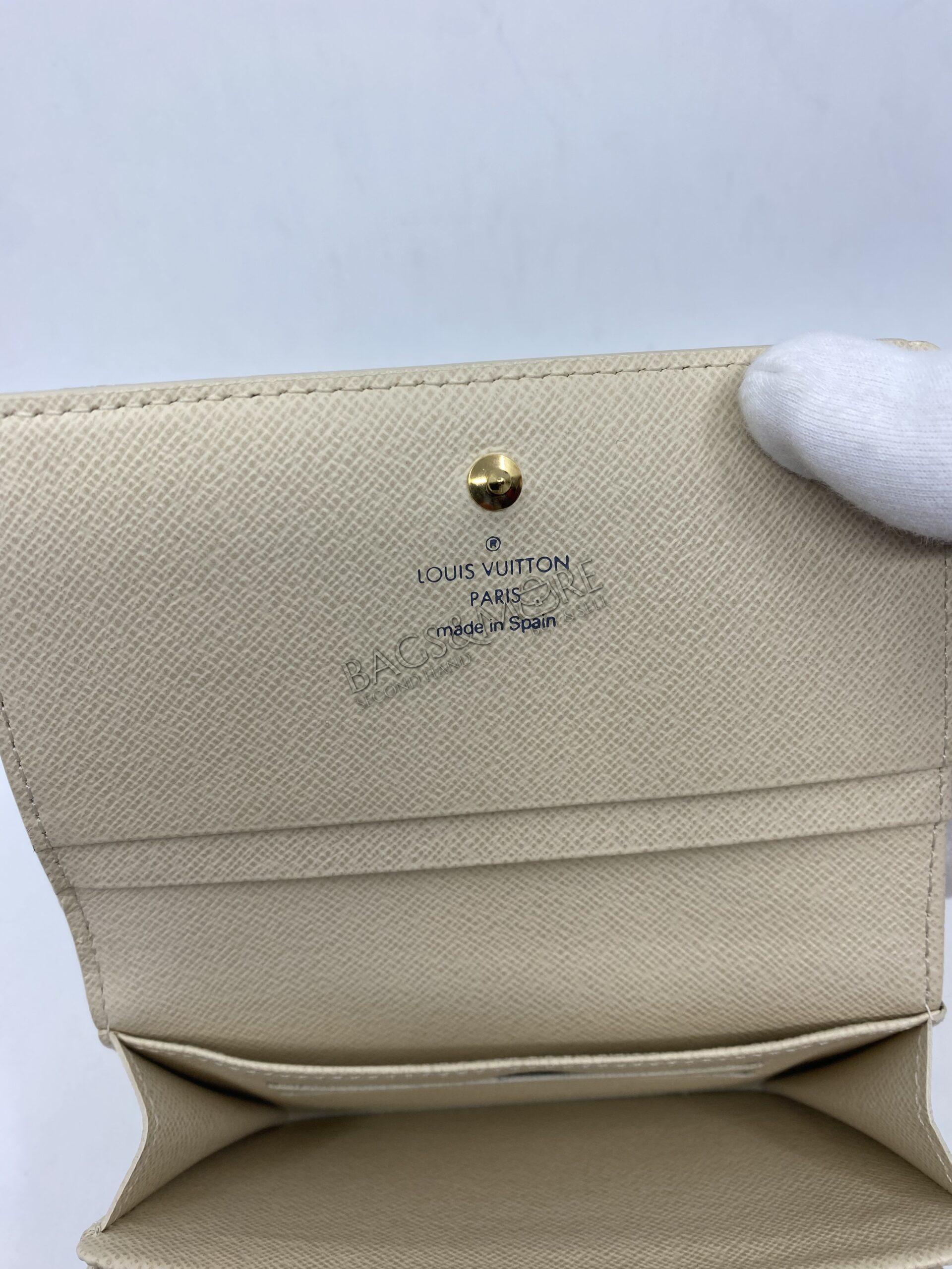 Louis Vuitton Press Button Wallet damier azur...New Condition