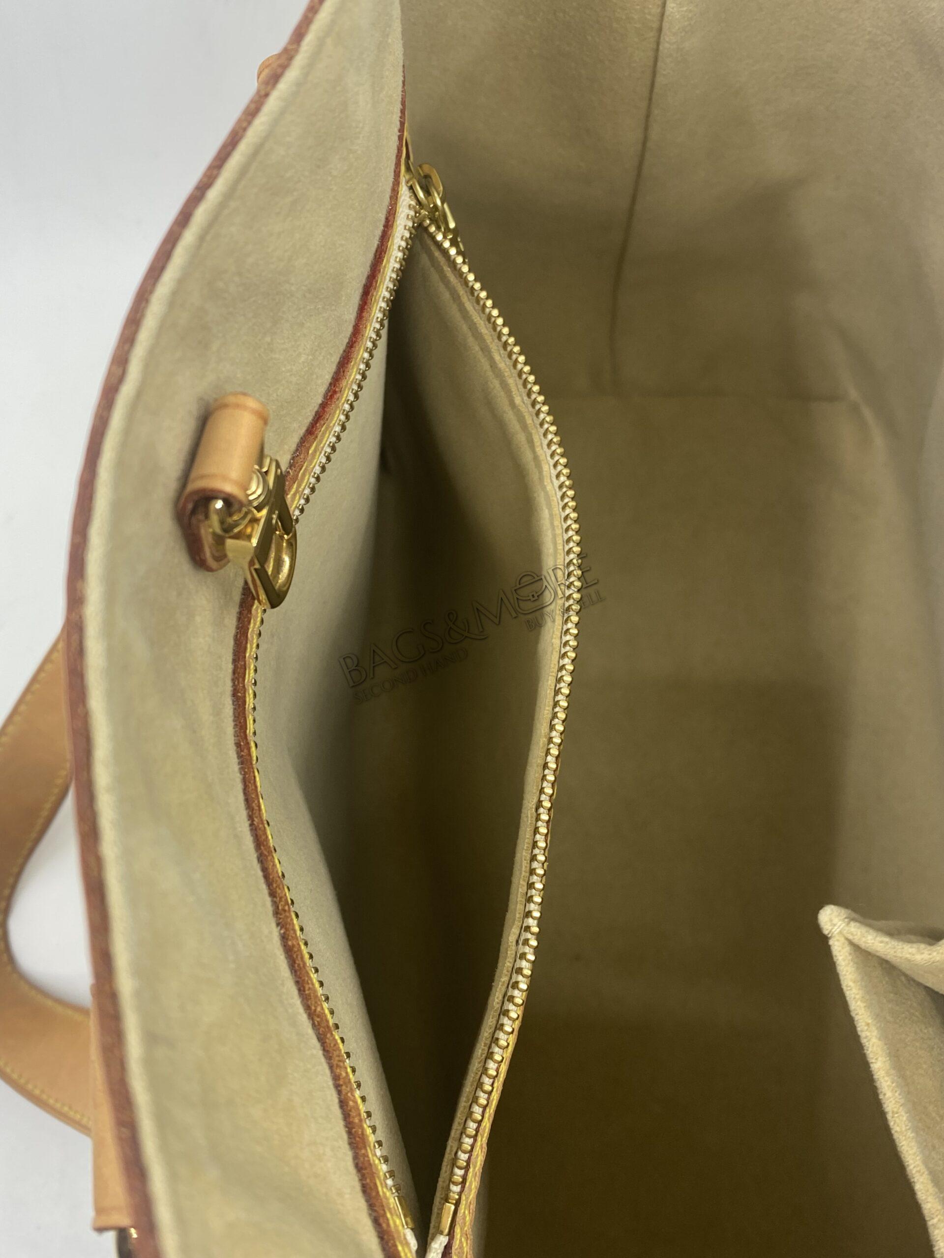 Louis Vuitton Hampstead MM handtas damier azur met golden hardware