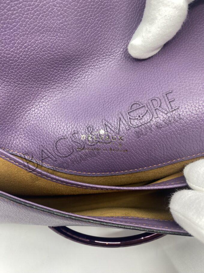 Delvaux Sholder Bag model Bag color Prune