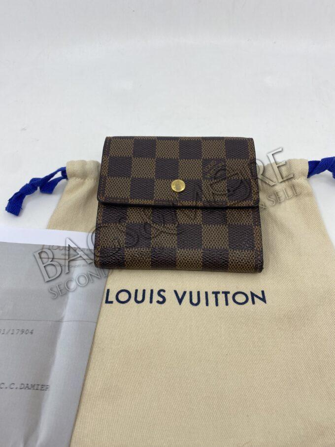 Louis Vuitton PTF monnaie et billet CC damier ebene