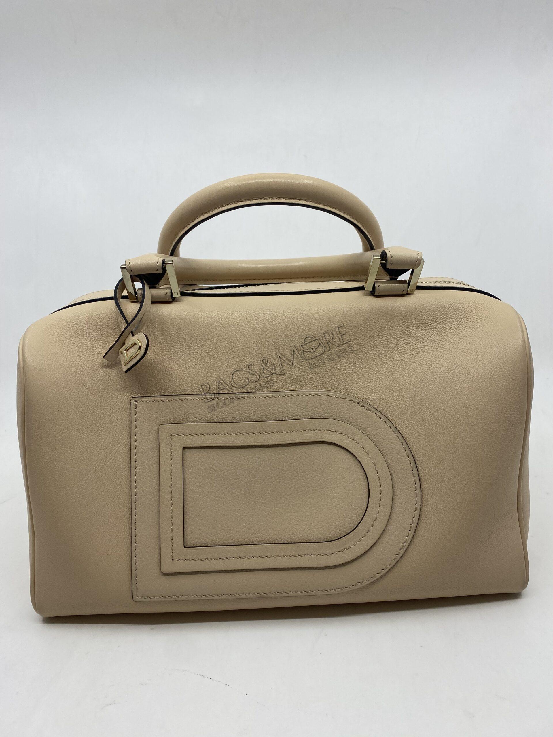Delvaux Louise Boston PM Allure kleur nude met goudkleurige hardware