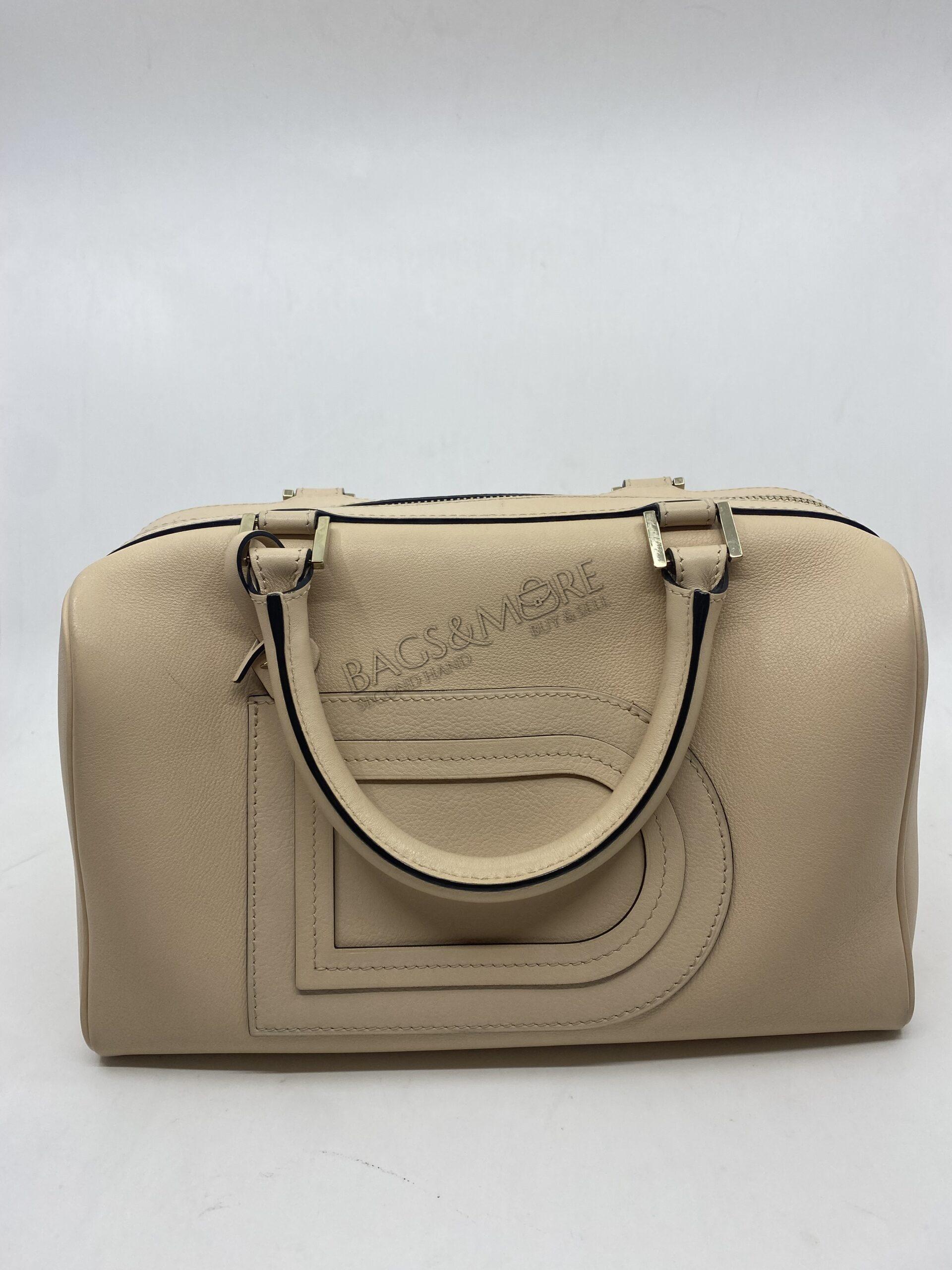 Delvaux Louise Boston PM Allure kleur nude met goudkleurige hardware