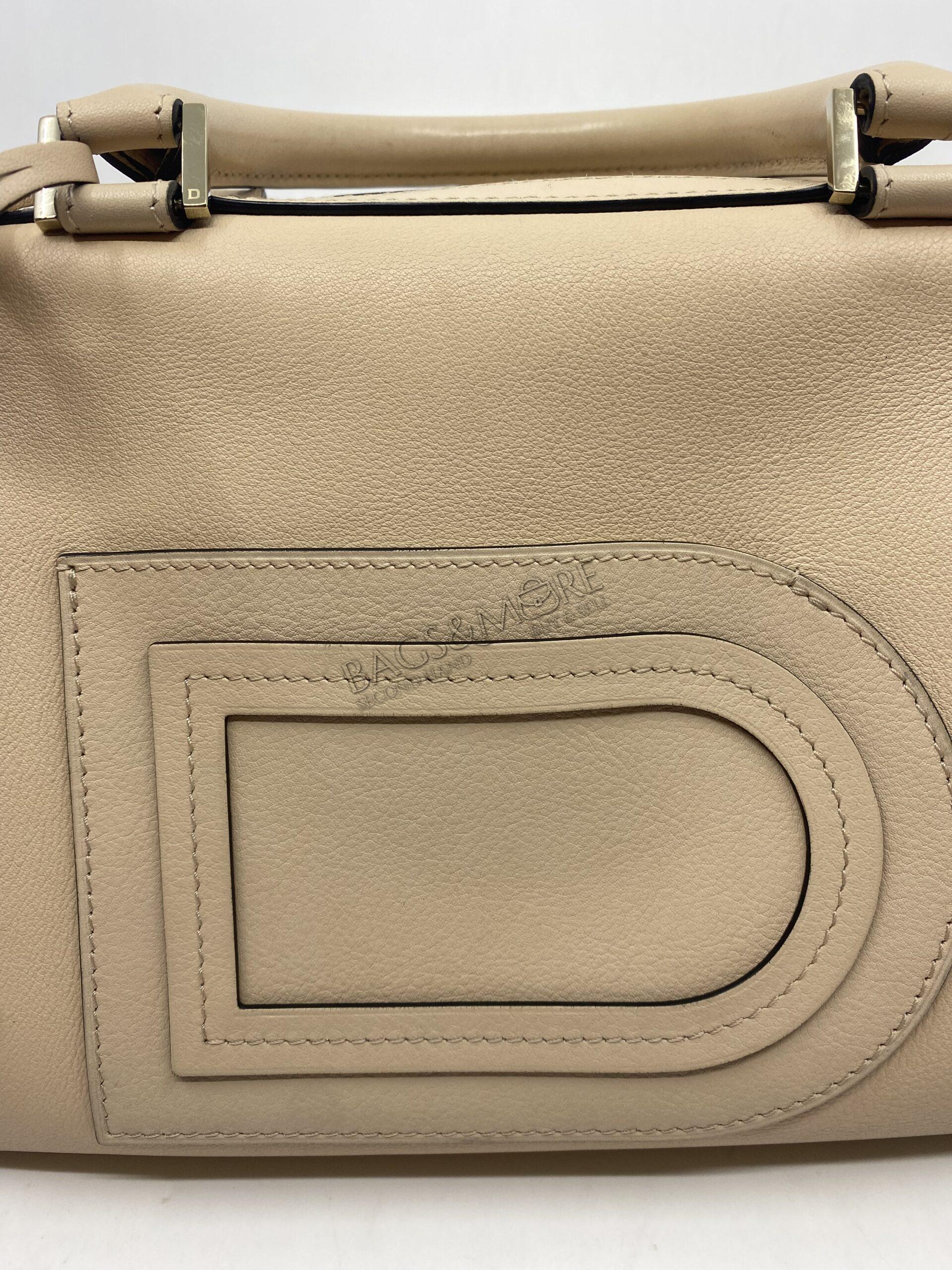 Delvaux Louise Boston PM Allure kleur nude met goudkleurige hardware