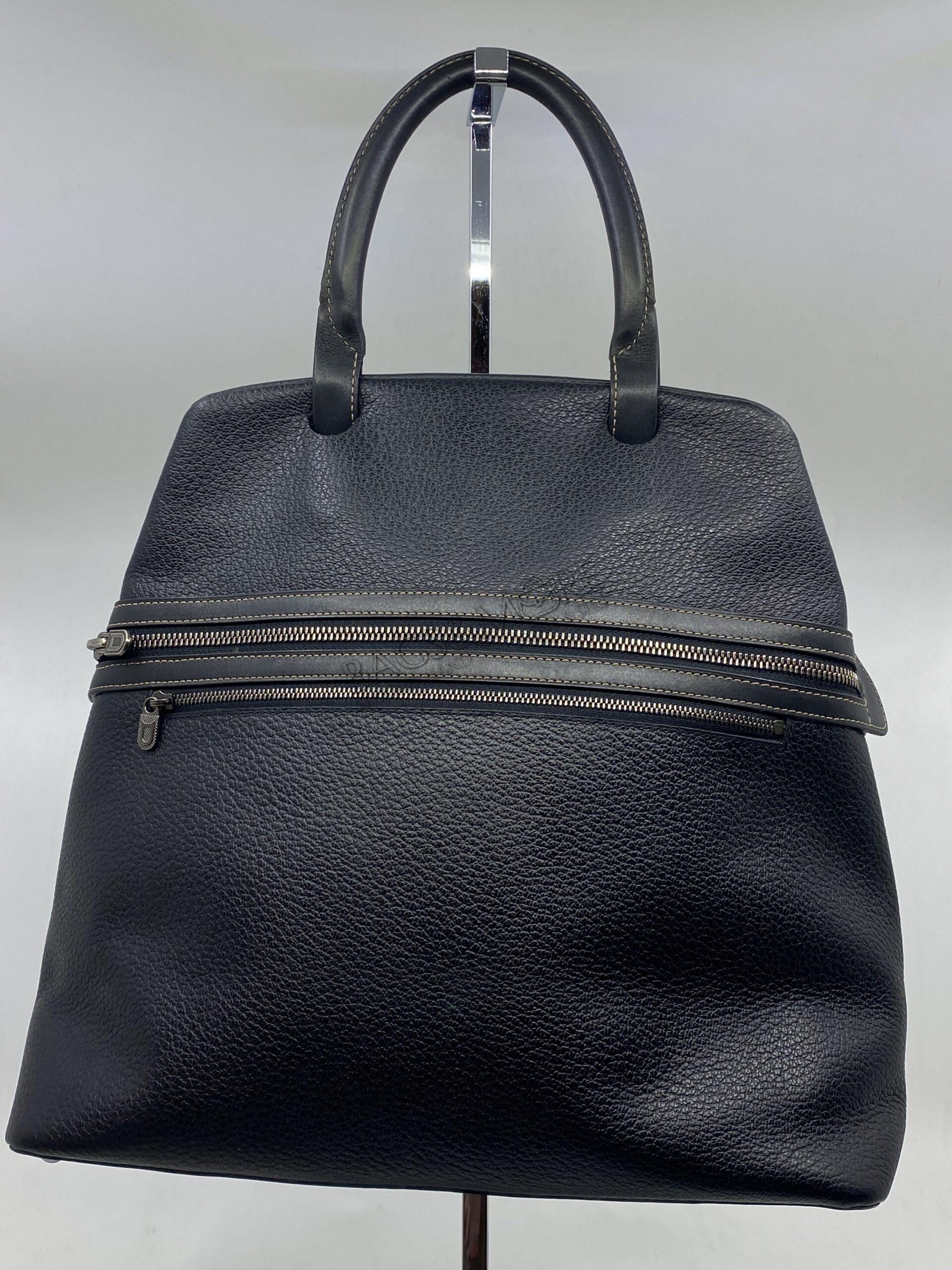 Delvaux handtas Ligne Deux Le Trente Fregate kleur Charbon zwart