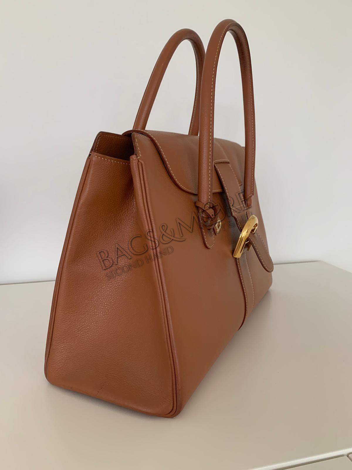 Delvaux Brillant cabriolet jumping fauve golden hardware