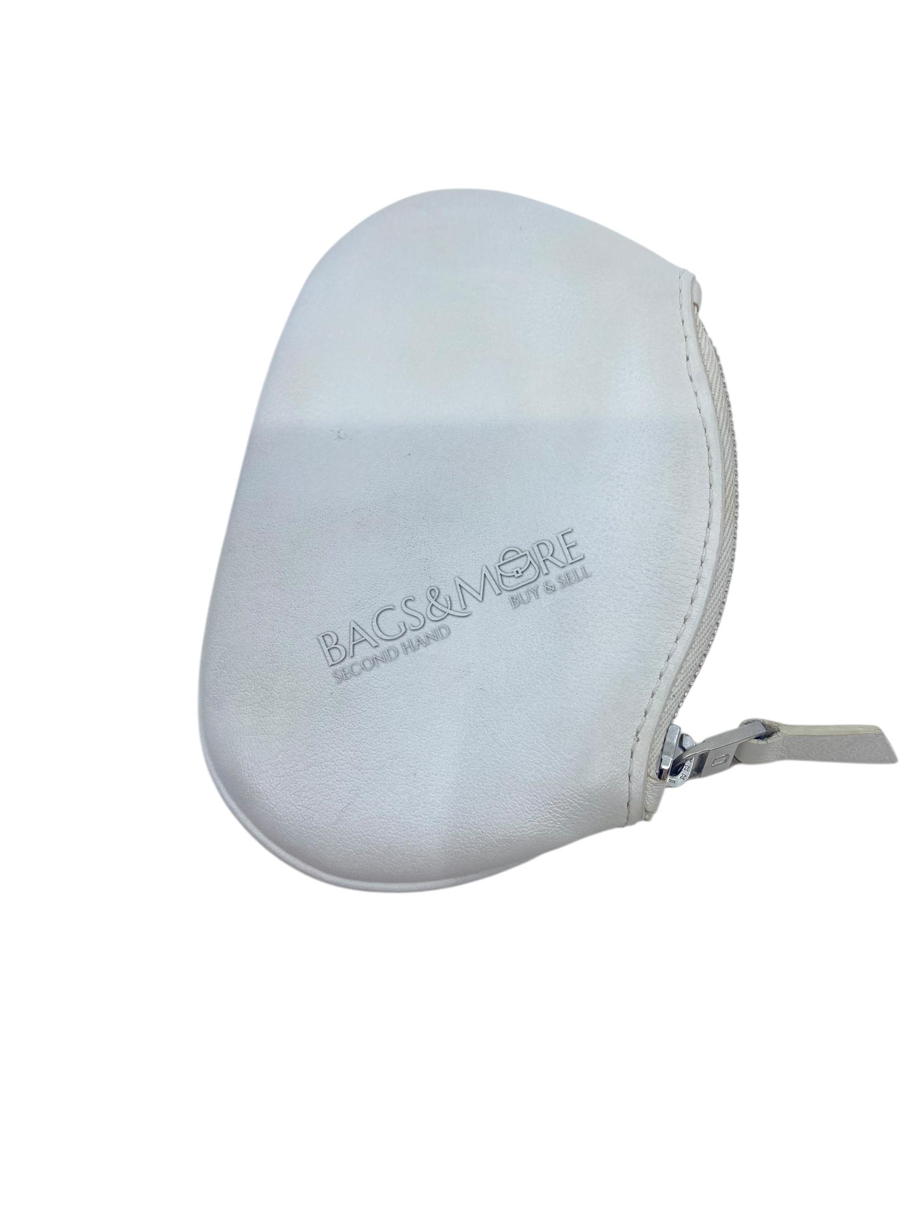 Delvaux zipper Coin Purse kleur blanc jumping leder