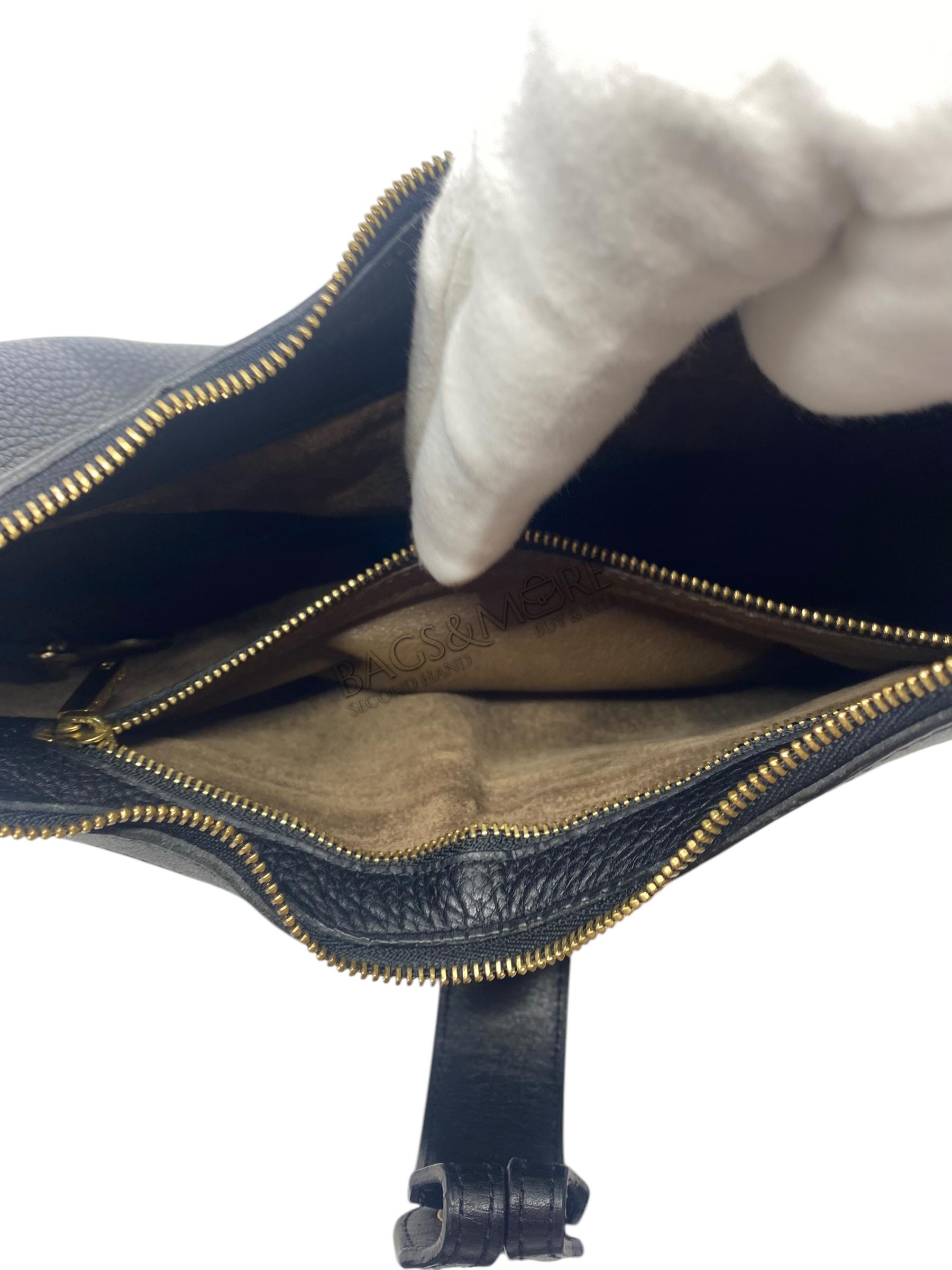 Delvaux Camille kleur zwart jumping leder met geborstelde goudkleurige hardware