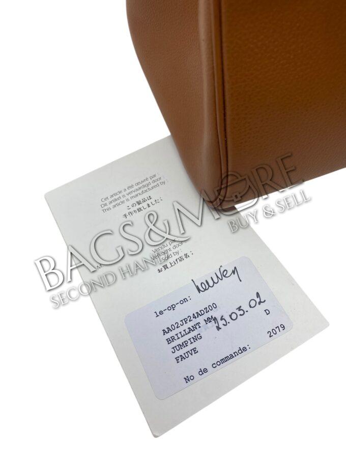 Delvaux Brillant MM kleur fauve jumping leder