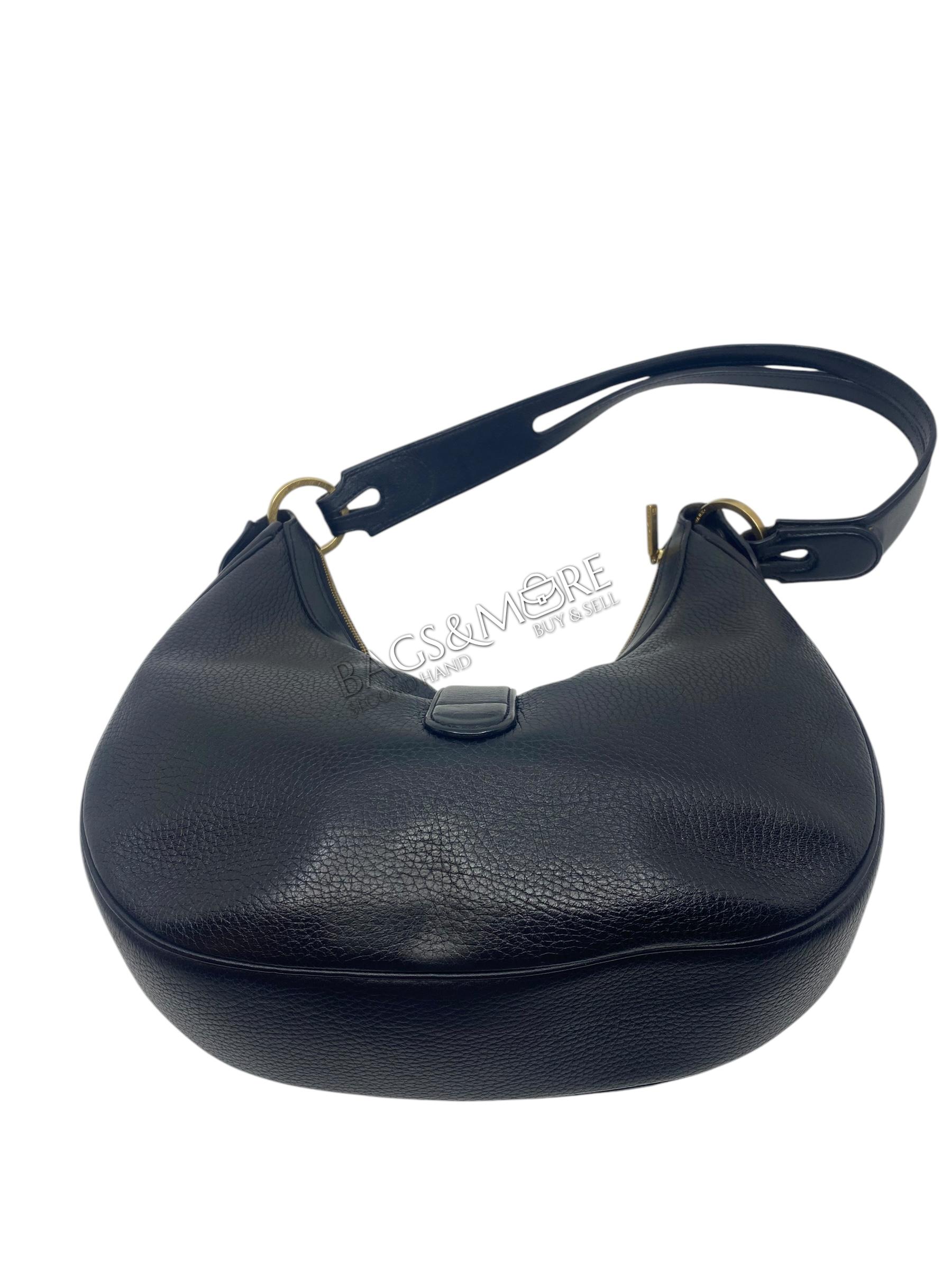 Delvaux Camille kleur zwart jumping leder met geborstelde goudkleurige hardware