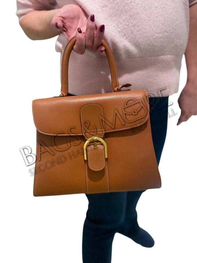 Delvaux Brillant MM kleur fauve jumping leder