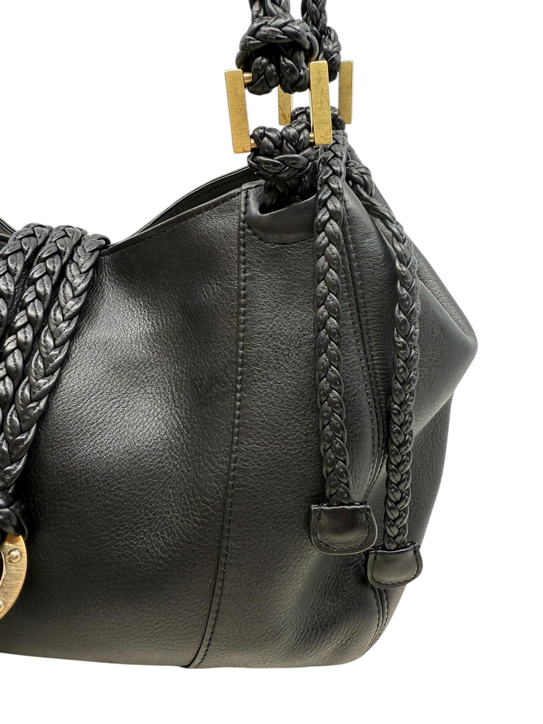 Delvaux Eugène schoudertas kleur zwart polo leder en goudkleurige hardware