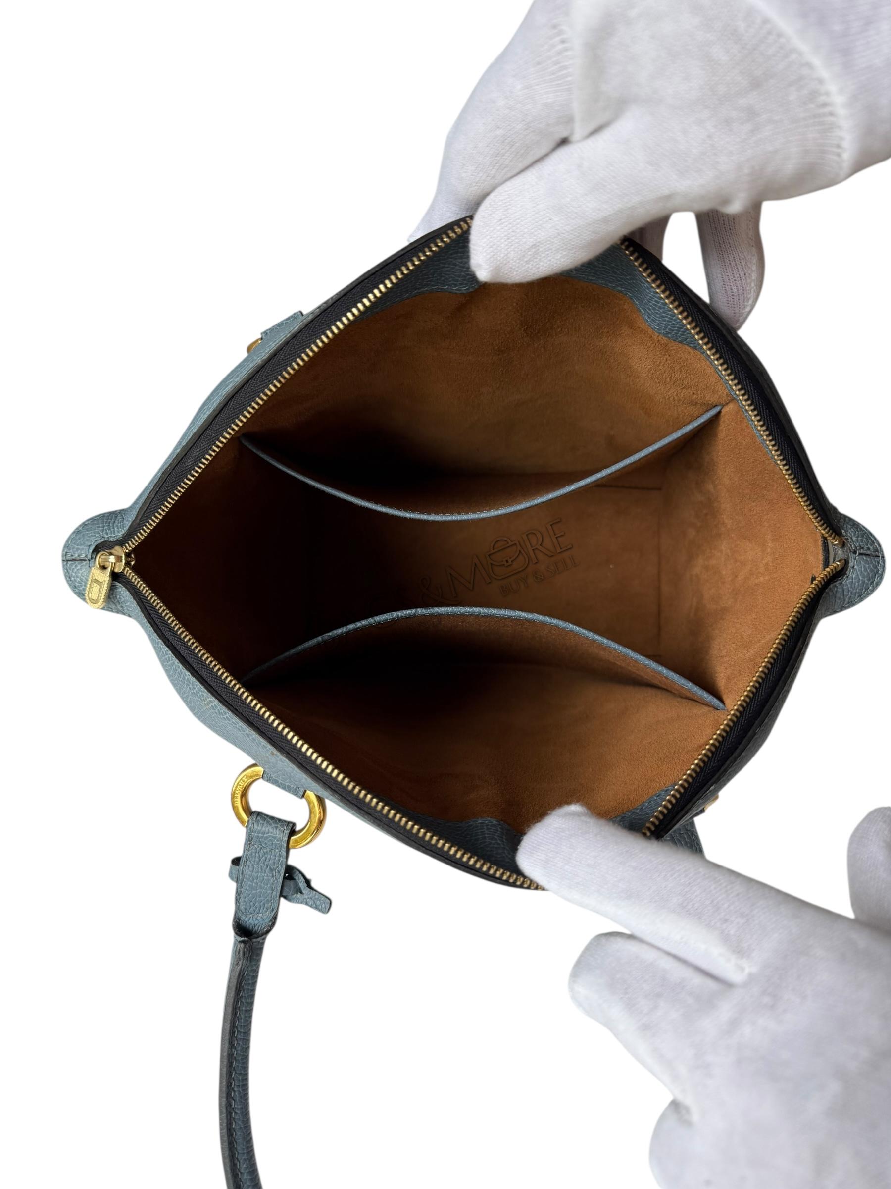 Delvaux handtas model Charme jumping leder kleur azur goudkleurige hardware