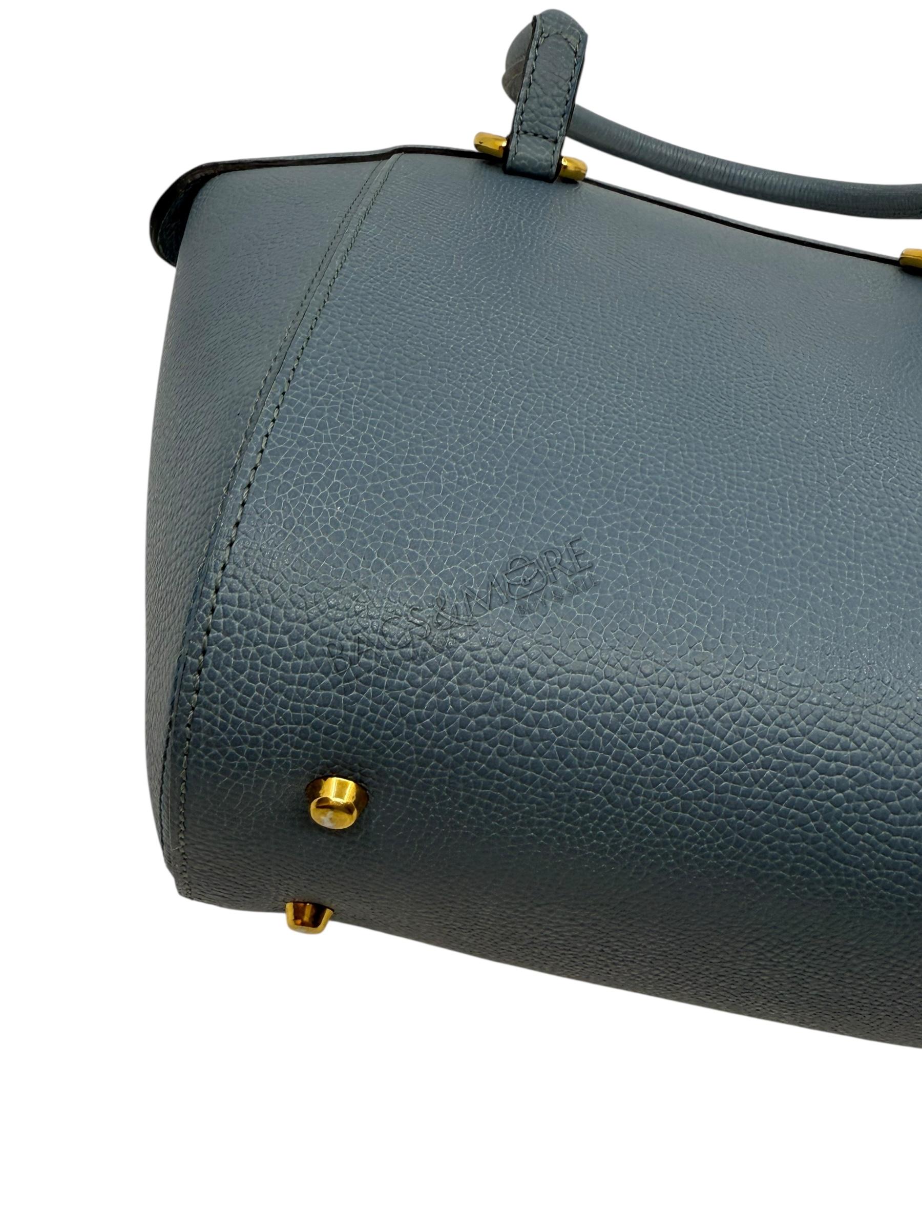 Delvaux handtas model Charme jumping leder kleur azur goudkleurige hardware