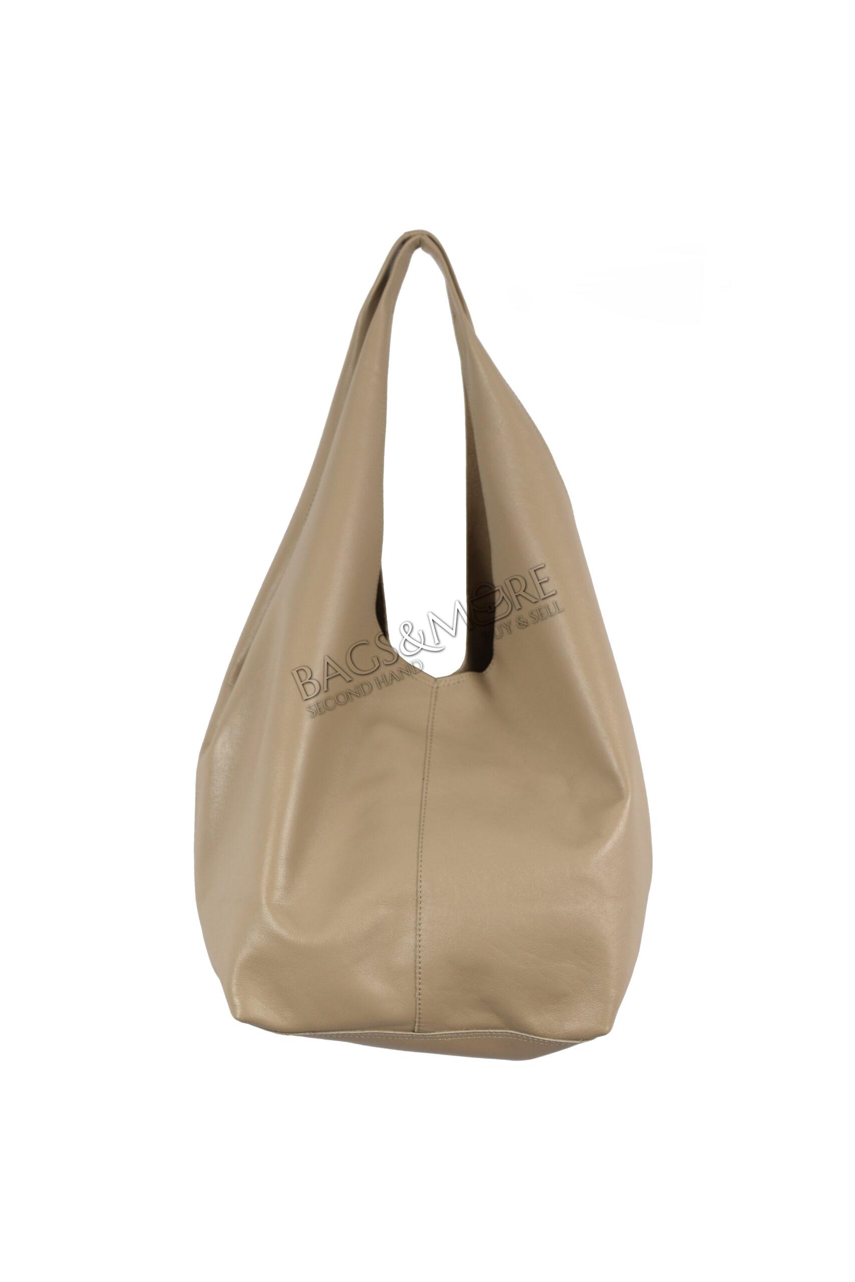 OROYAT schoudertas glad leder kleur ivoire ( afneembare extra rits pochette )