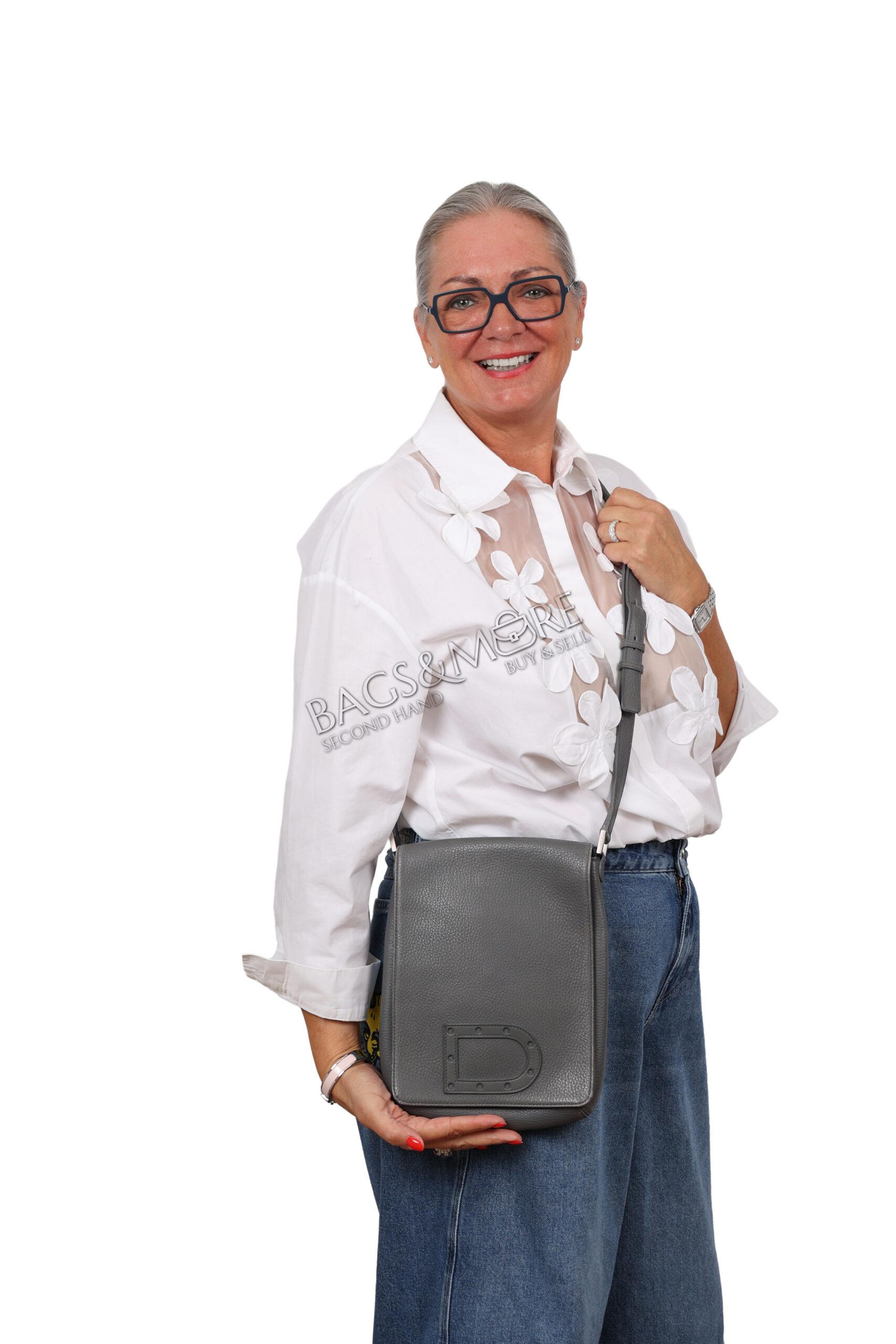 Delvaux Louise Baudrier Cross body kleur niagara jumping leer