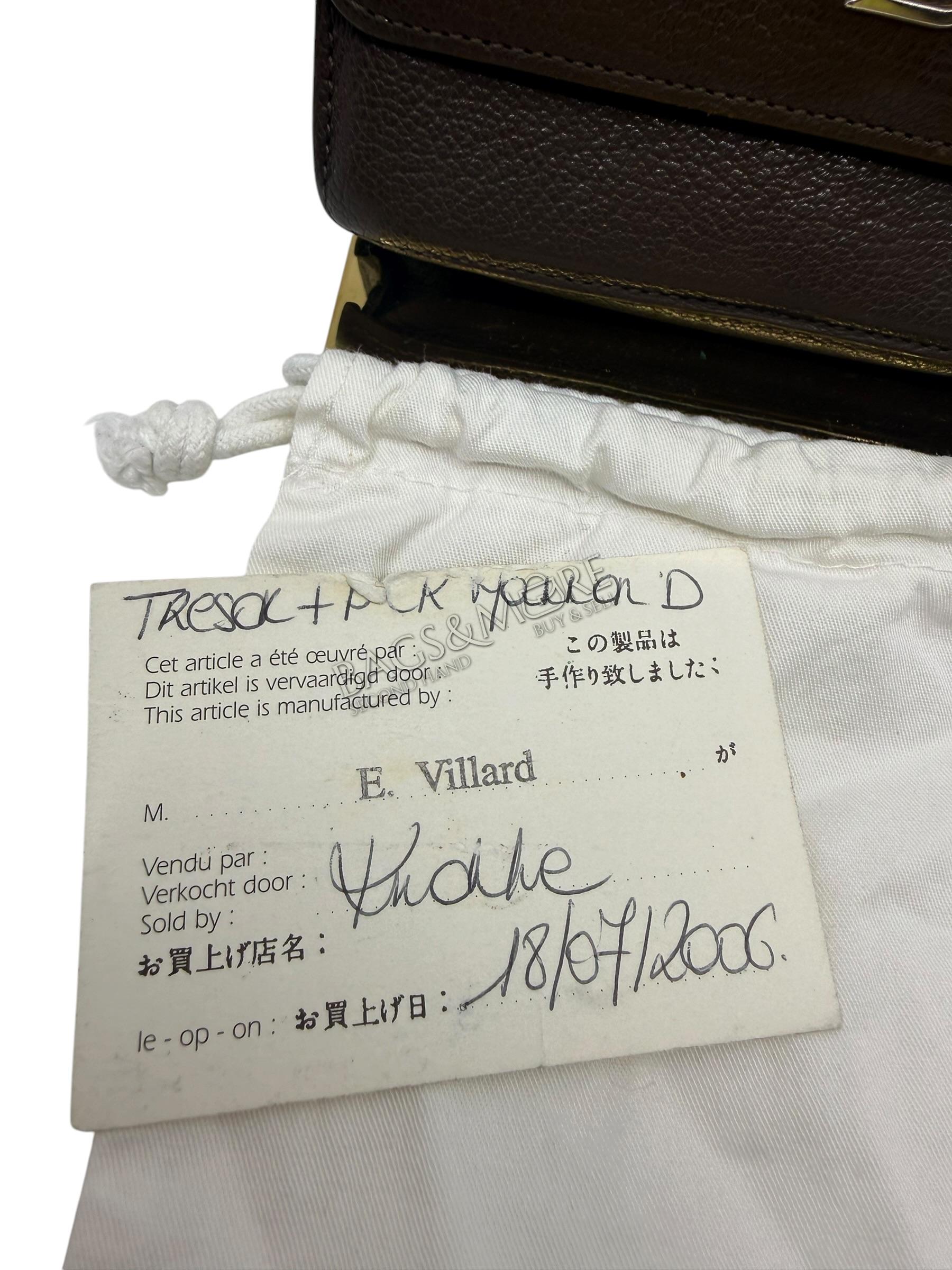 Delvaux Trésor portemonnee kleur café – gekorreld leer