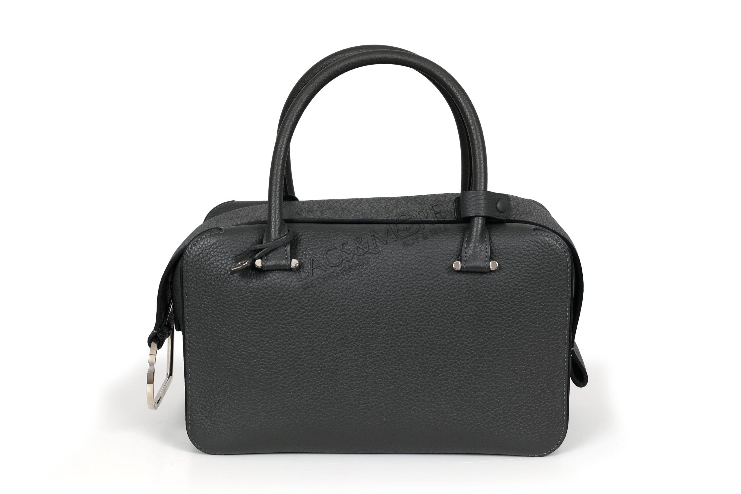 Delvaux Cool Box MM taurillon soft leer kleur smoke - grijs