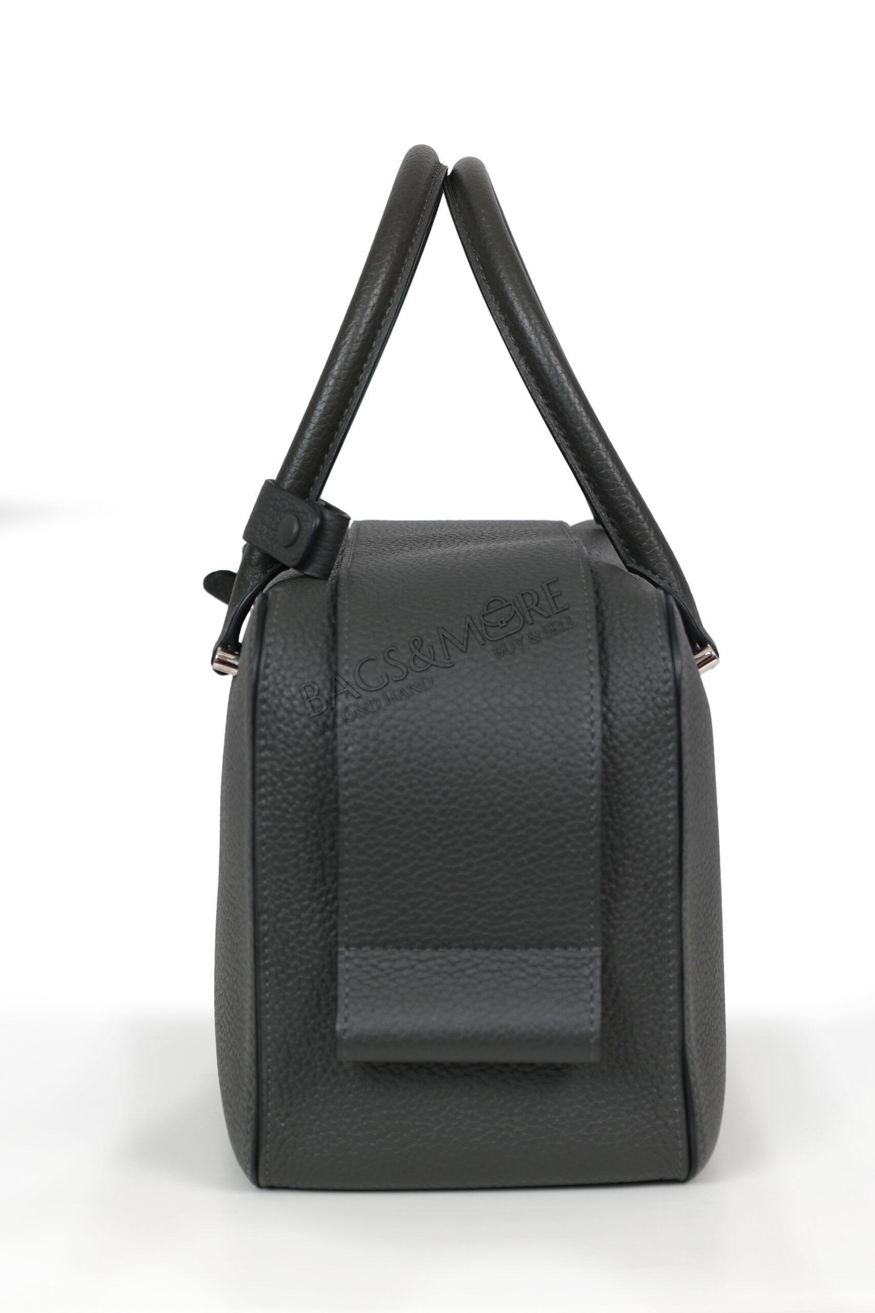 Delvaux Cool Box MM taurillon soft leer kleur smoke - grijs