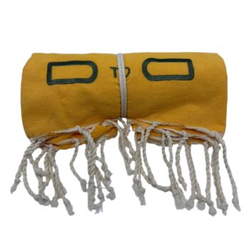 D TO D Beach & Lounge Laken - Luxe Strandhanddoek - Geel/Groen - LIMITED EDITION