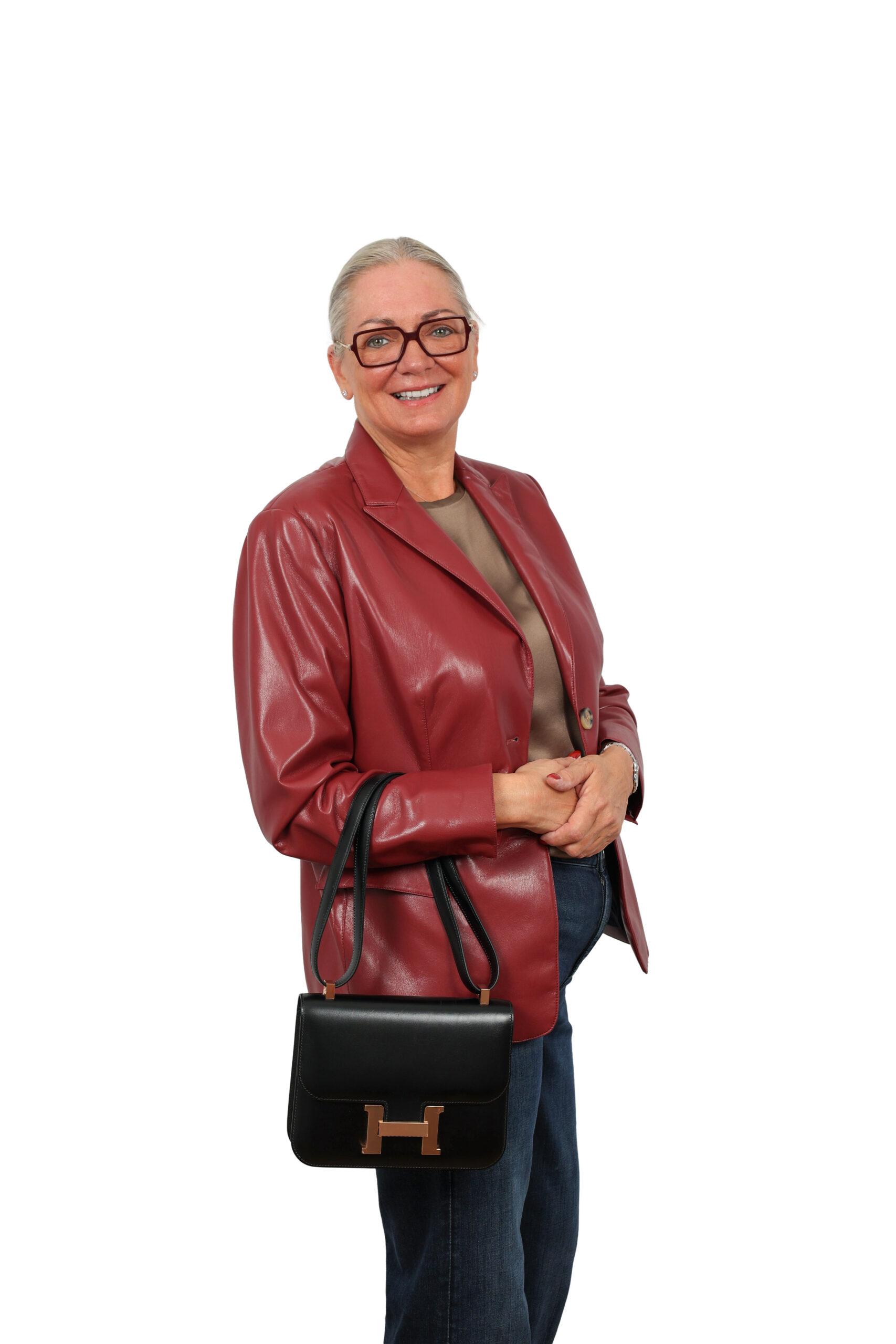 HERMÈS CONSTANCE 24 – BOX CALF – ZWART – ROSÉ HARDWARE
