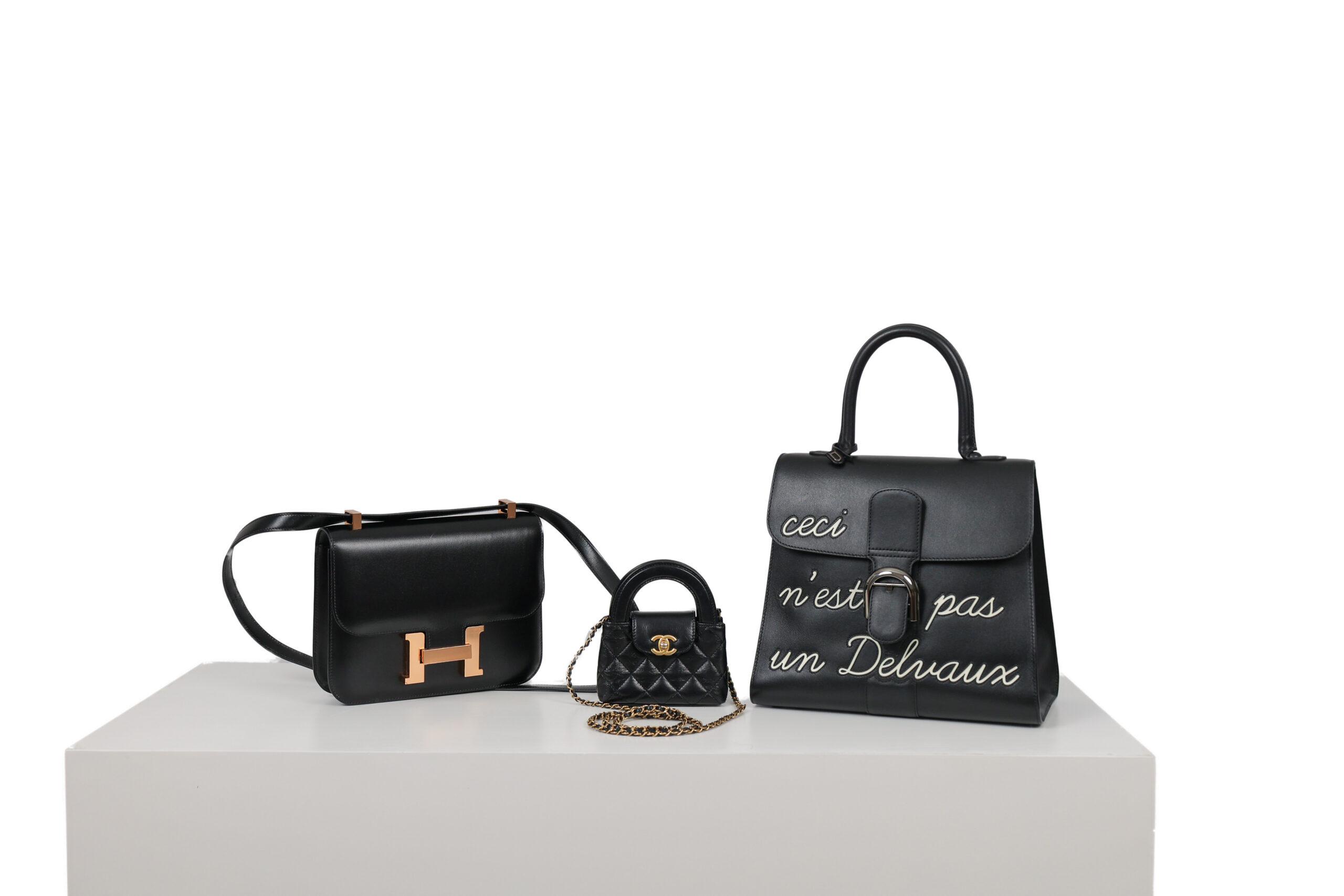 HERMÈS CONSTANCE 24 – BOX CALF – ZWART – ROSÉ HARDWARE