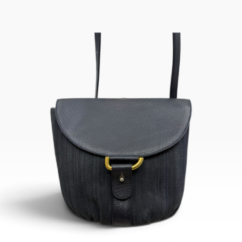 Delvaux Listrac PM TDC marine blauw jumping calf