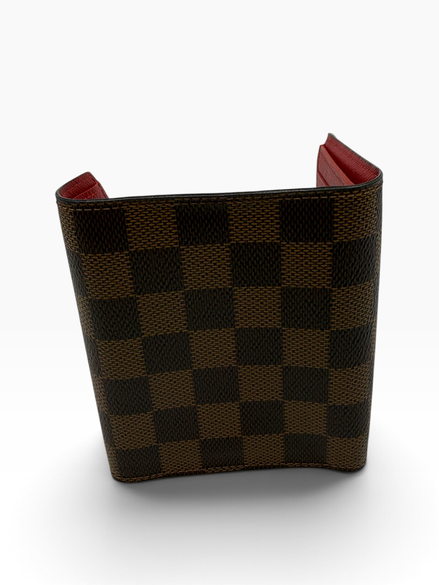 Louis Vuitton PTF Victorine damier ebene met rode accenten