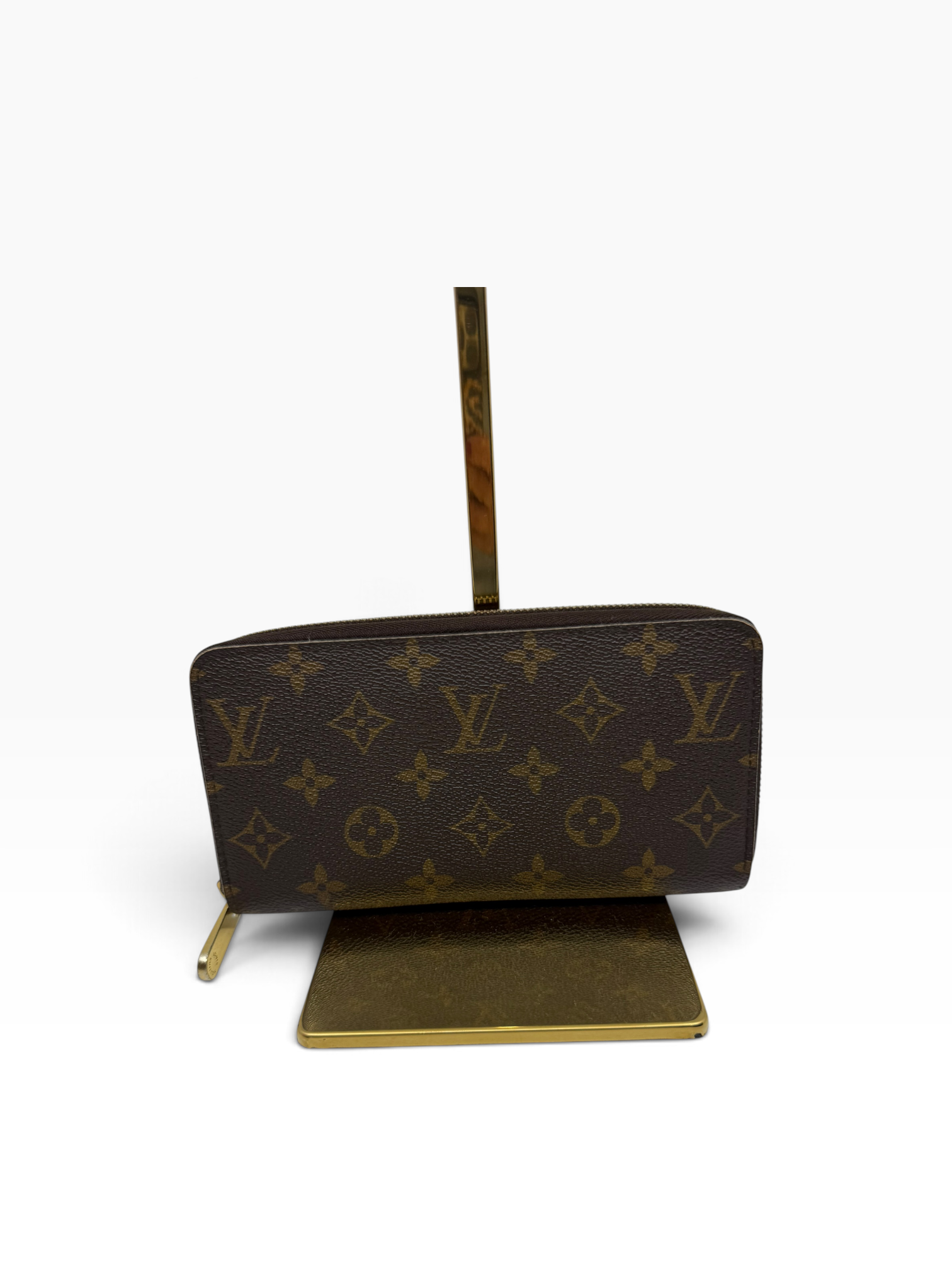 Louis Vuitton Zippy Wallet MNG met goudkleurige hardware
