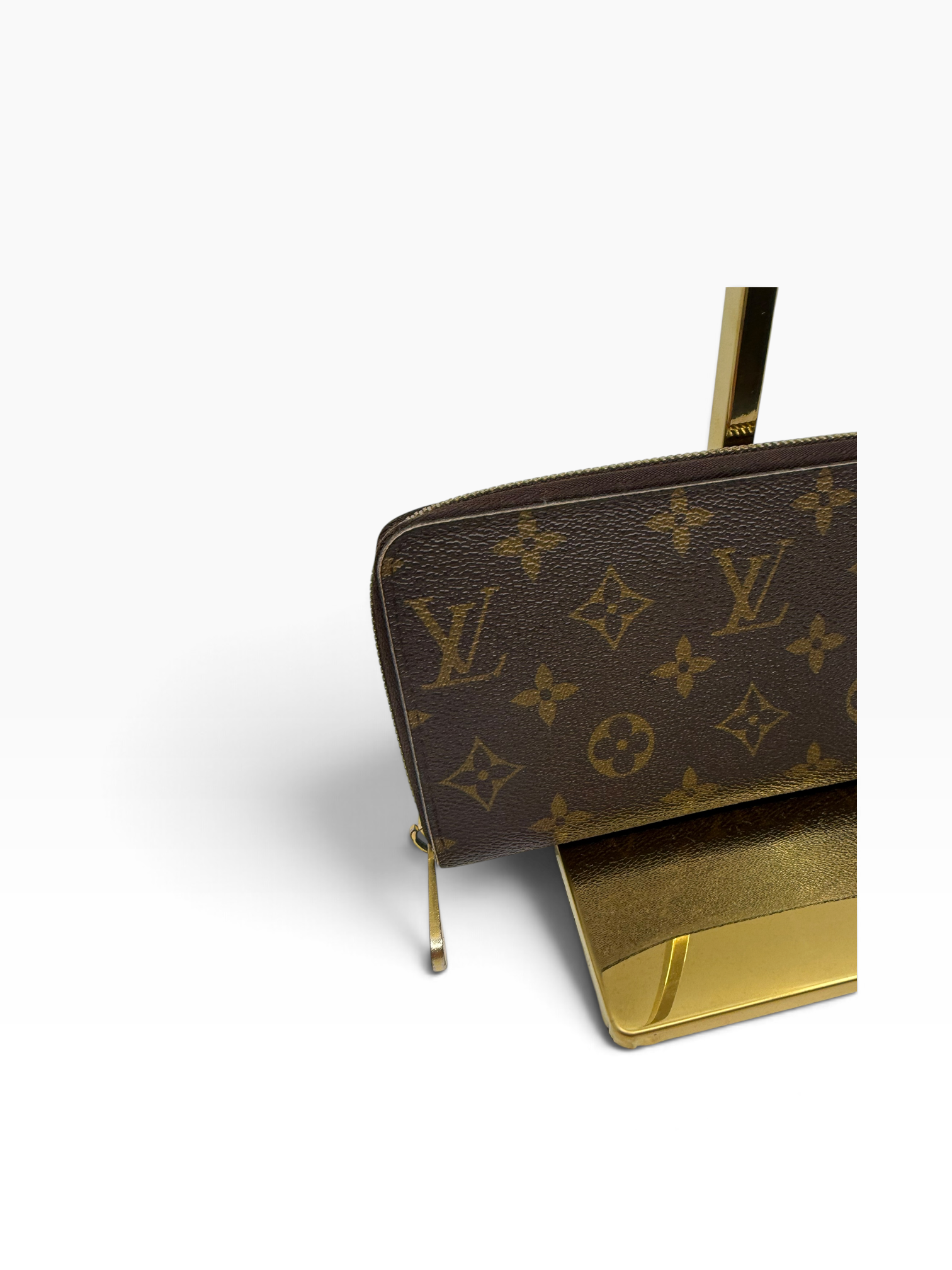 Louis Vuitton Zippy Wallet MNG met goudkleurige hardware