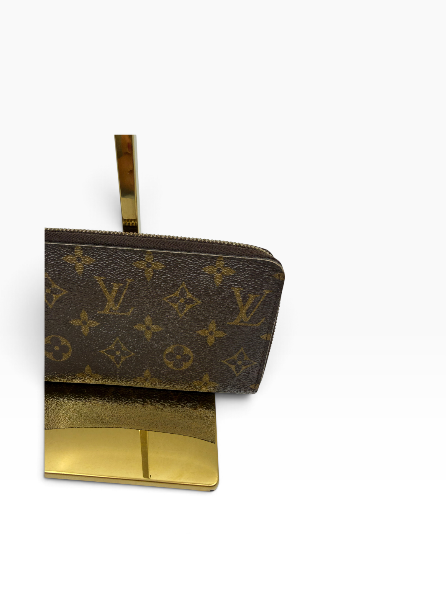 Louis Vuitton Zippy Wallet MNG met goudkleurige hardware