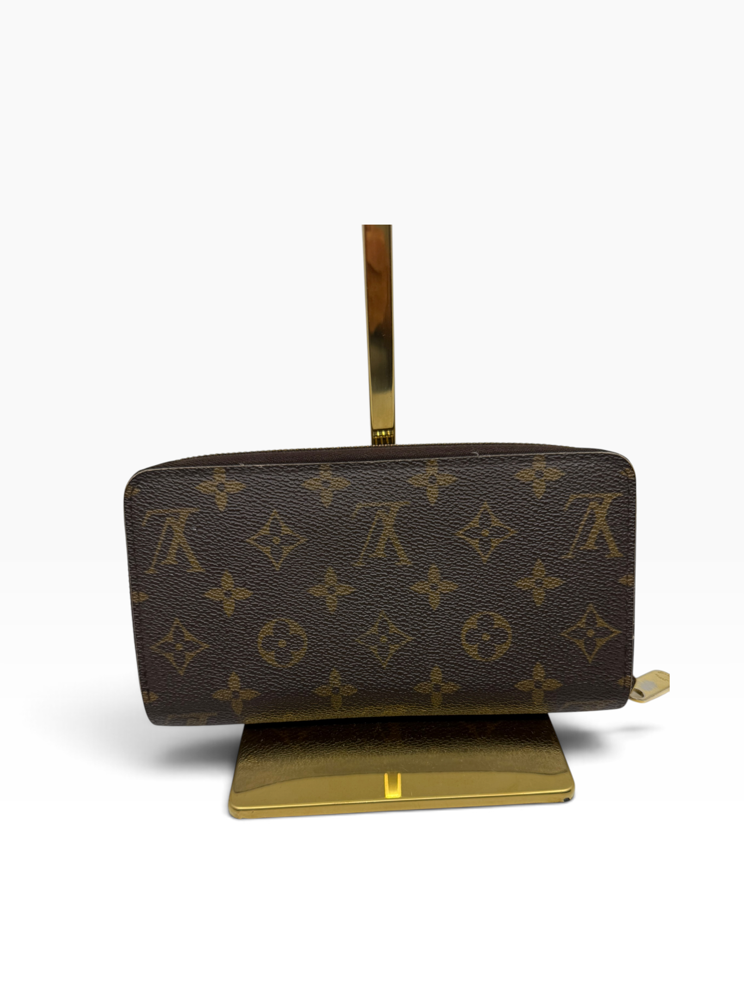 Louis Vuitton Zippy Wallet MNG met goudkleurige hardware