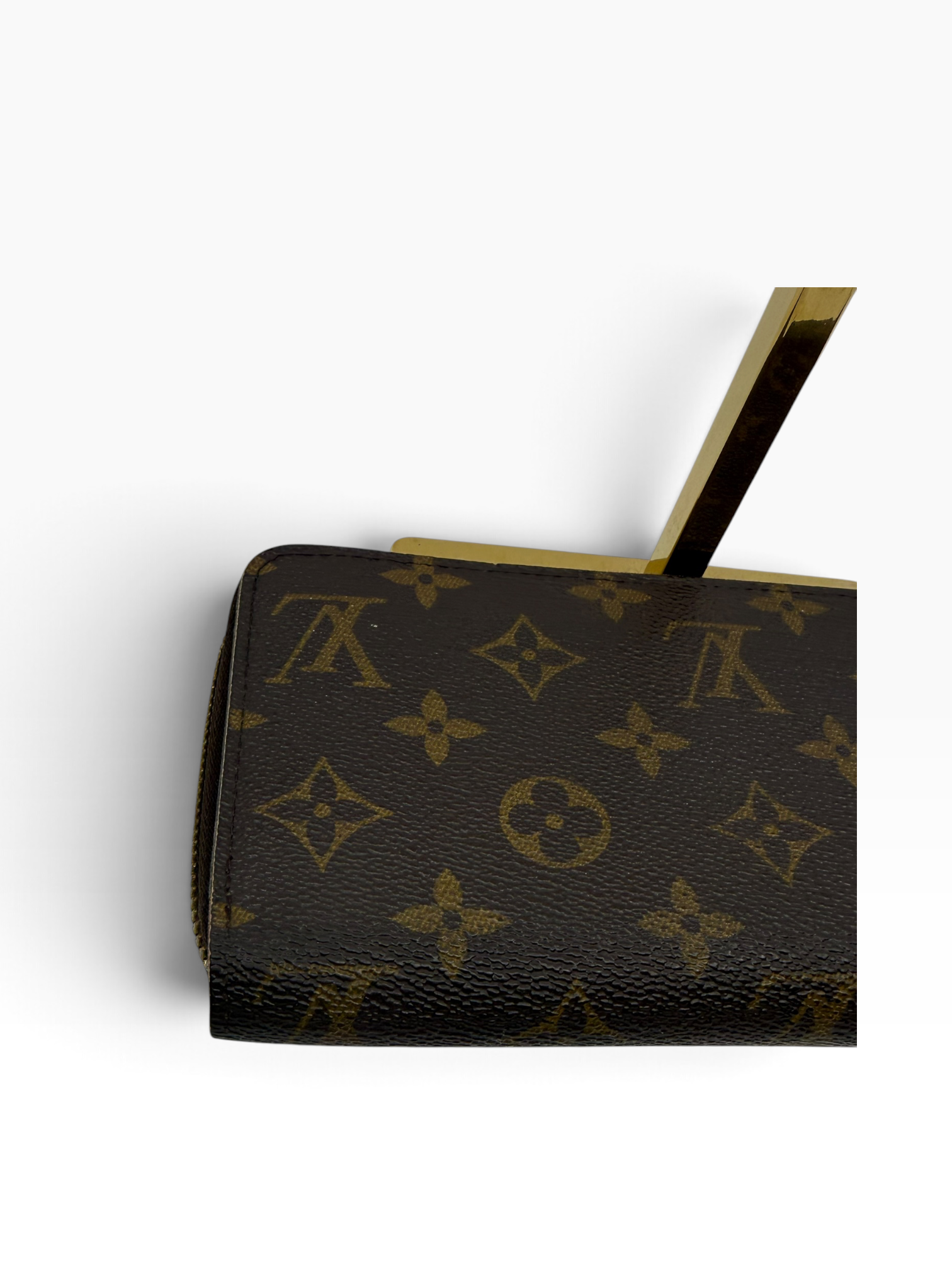 Louis Vuitton Zippy Wallet MNG met goudkleurige hardware