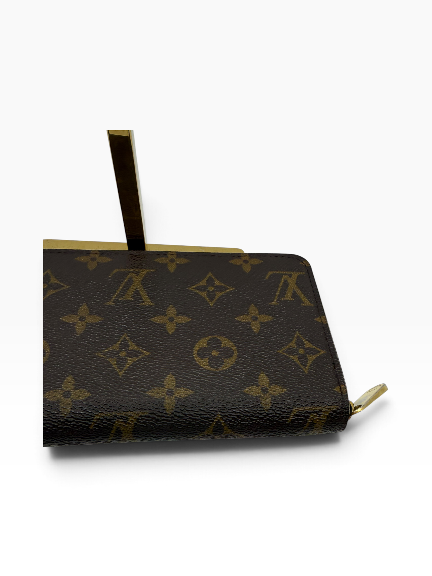Louis Vuitton Zippy Wallet MNG met goudkleurige hardware