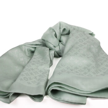 Louis Vuitton carré sjaal Evermore MNG kleur watergroen